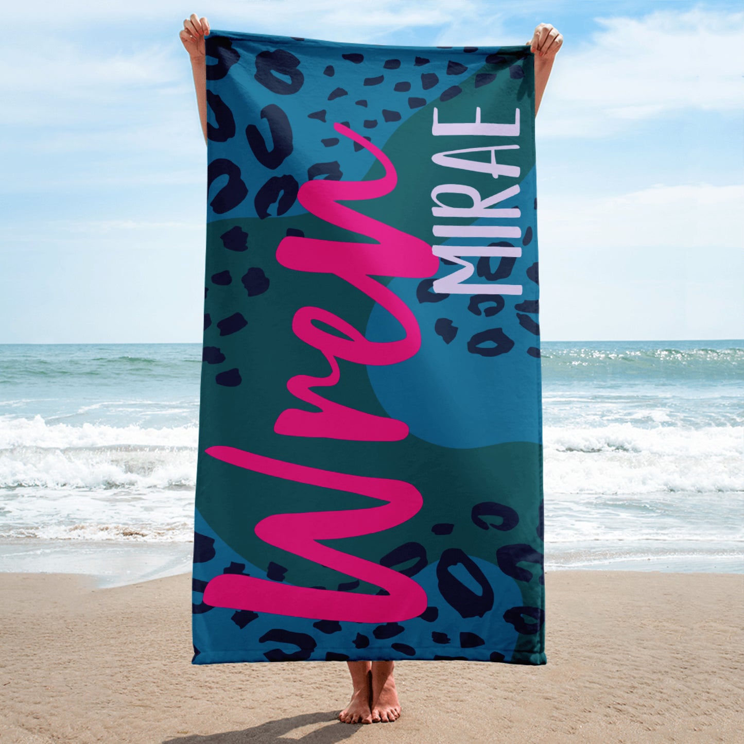 Cheetah Personalized Beach Towel