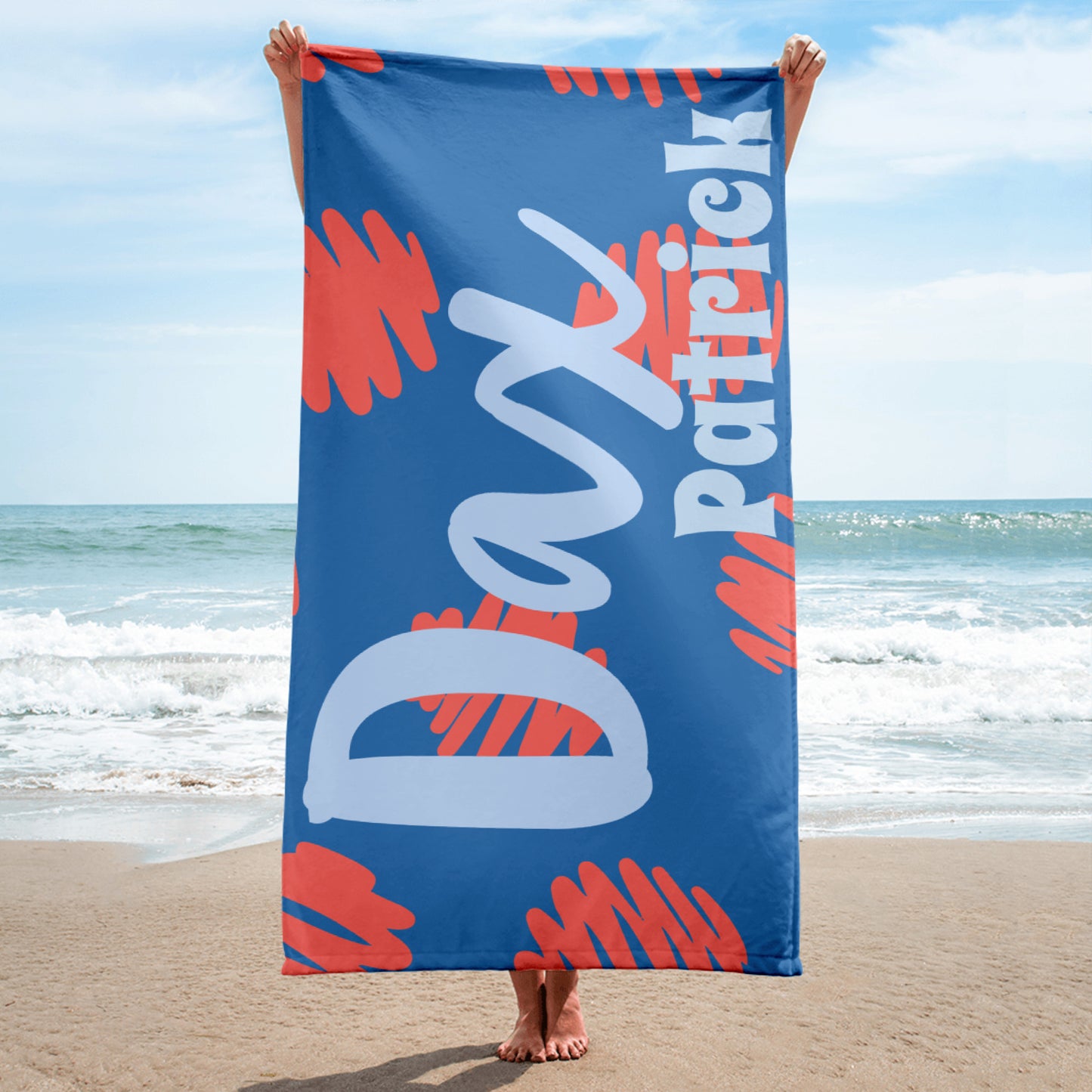 Circle Personalized Beach Towel