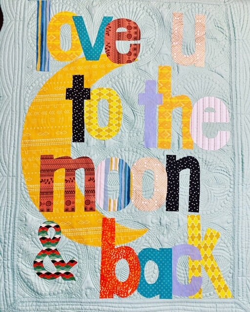 Love You to the Moon and Back Baby Quilt