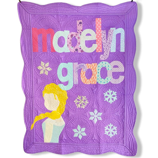 Princesses Personalized Baby Quilt